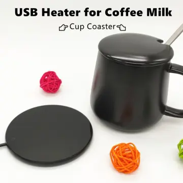 1pc 120mm Pink Mini Portable Usb Coffee Cup Warmer, 3 Gears Coffee Cup  Heating Mat, Intelligent Constant Temperature Heating Plate Tea Milk Water  Warmer