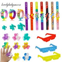 Children Bracelet Kids Wristband Silicone Decompression Press Bubble Toy Fidget Vent Boy Toys Girls Gifts Dimple Bangle ring