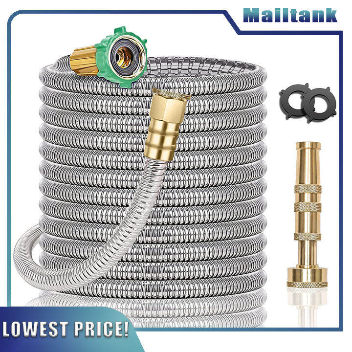NEW MIGHTY HOSE Strongest Stainless Steel Garden Hose (25FT50FT100FT