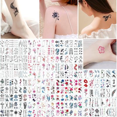 【YF】 30pcs/Set Rose Waterproof Temporary Tattoo Sticker for Adults Kids Body Art Women New Design Water Transfer Fake Tatoo  287862