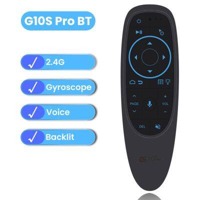 Transpeed G10S Pro BT Android tv box Voice Remote Control 2.4G Wireless Air Mouse Gyroscope IR Learning