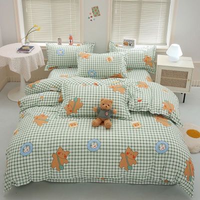 【Ready】🌈 ed thickened quilt sgle piece student dor bed sheet quilt piece set home quilt