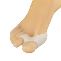 Toe Pad Hallux Valgus Orthotics Double Hole Silicone Toe Separator Overlapping Toe Corrector Inserts Orthopedic Insole Wholesale Shoes Accessories