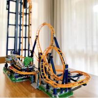 NEW LEGO Amusement Park Loop Coaster Model Fit 10303 City Expert Assembled Building Blocks Kids Christmas Architecture Toys Gifts 15039