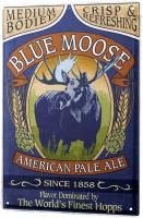 Tinplate posters decorative signs home decoration nostalgic beer blue moose 2004