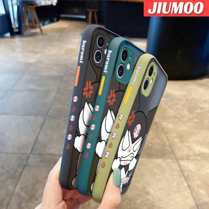 เคส-jiumoo-สำหรับ-huawei-p20-lite-2019-nova-5-pro-5i-pro-เคสการ์ตูนโกรธ-kuromi-บางฝ้าขอบสี่เหลี่ยมดีไซน์ใหม่แฟชั่นซิลิโคนเคสมือถือกันกระแทกแข็งป้องกันเลนส์กล้องคลุมทั้งหมด