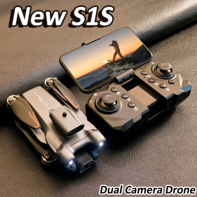 S1S Drone ระดับ โดรนติดกล้อง โดรน Brushless โดรน โดรนบังคับ หลบสิ่งกีดขวางได้ 360° การสลับกล้องคู่แบบ HD โดรน 4K เครื่องบินควบคุมระยะไกล