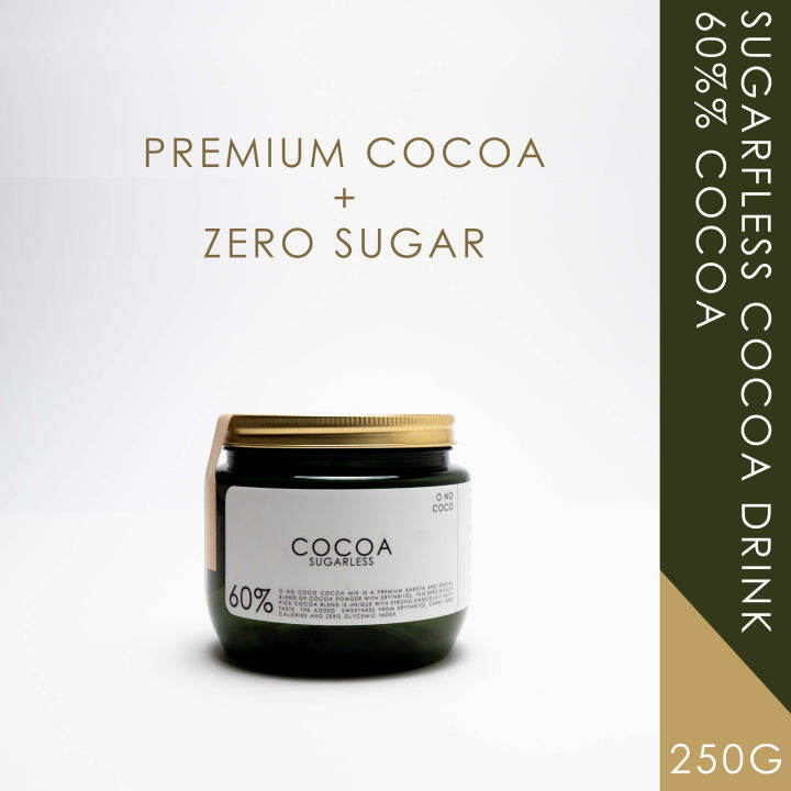 SUGARLESS PREMIUM COCOA DRINK 60 SWEETENED WITH ERYTHRITOL