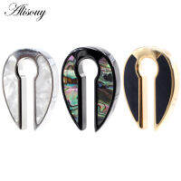 Alisouy 1PC สแตนเลส Hollow ฝัง Shell Ear Weights Heavy Expander Stretcher ปลั๊กเครื่องวัดต่างหู Body Piercing เครื่องประดับ