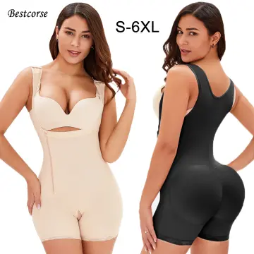 Bestcorse XL Seamless Plus Size Corset Dress Full Slip Camisole Underdress Body  Shaper Dress With Bra
