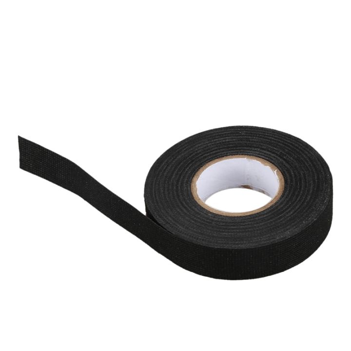 5pc-heat-resistant-wiring-harness-tape-looms-wiring-harness-cloth-fabric-tape-adhesive-cable-protection-19mm-x-15m