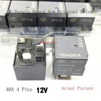 15542814 12V 40A Hongfa รีเลย์รถยนต์ HFV15 12-H1TJ-R 4ฟุตใหม่ของแท้