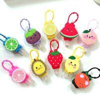 Cartoon Safe Gel Holder Hangable Dispenser Containers Round Bottle Cover Silicone Kids