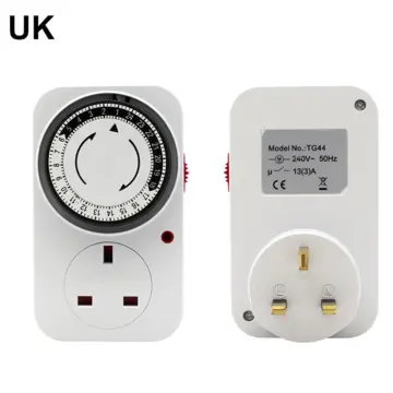 Universal 24 Hour Cyclic UK EU US Plug Mechanical Timer Smart Socket Timer  Switch Socket Electric Outlet Timing Socket UK