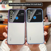 VRQR สำหรับ OPPO Realme 5 5S 5i Narzo 10 Narzo 10A Narzo 20a C3 C3i เคสโทรศัพท์โปร่งใสพร้อมทุกขอบด้วยไฟฟ้าป้องกันแบบใหม่หรูหราและสูงส่ง