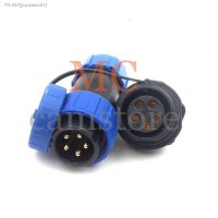 ✵ SP21 5 pin waterproof connector 5wire aviation power cable connector plug and socket panel mount 21mm IP68 LED connectors 15A