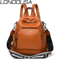 High Quality Leather Backpack Fashion Women Multifunction Backpack Female Casual Travel Shoulder Bag SchoolBag For Girls Mochila