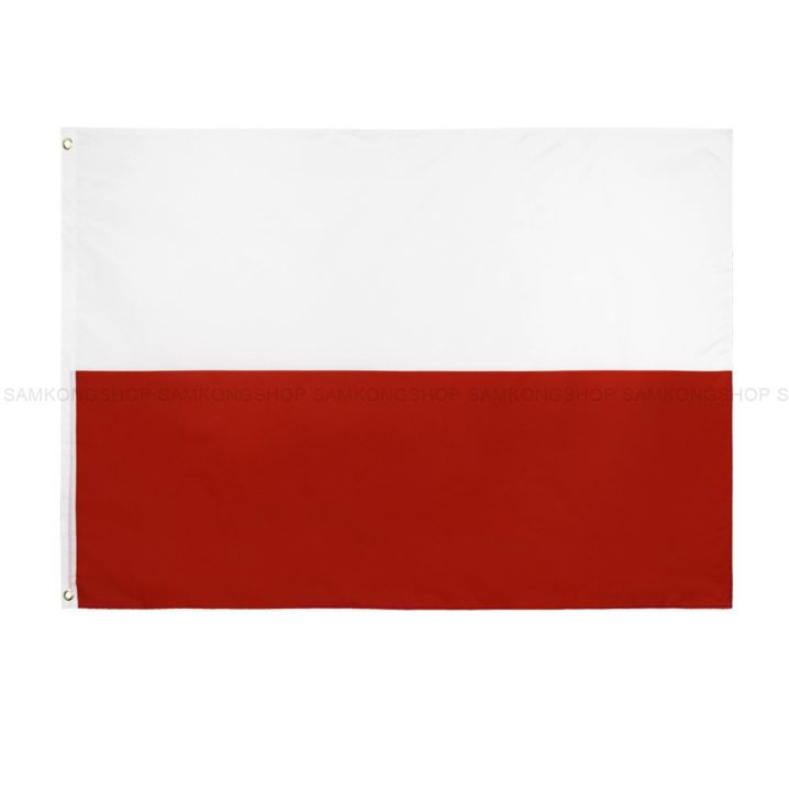 ธงชาติโปแลนด์-poland-ธงผ้า-ทนแดด-ทนฝน-มองเห็นสองด้าน-ขนาด-150x90cm-flag-of-poland-ธงโปแลนด์-สาธารณรัฐโปแลนด์-polska-poland