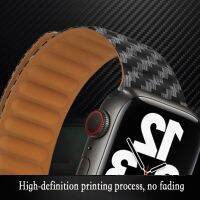 Magnetic Loop Strap For PG watch band 45mm 44mm 40mm 41mm 42mm 38mm Carbon Fiber Pattern bracelet iWatch Series 3 5 4 SE 6 7by Hs2023