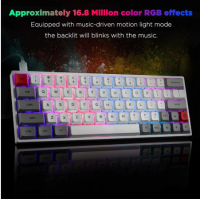 [ENG key]SK64S/AK64S คีย์บอร์ด gaming Skyloong 64Keys RGB Bluetooth Hotswappable Gateron Optical Switch Programmable