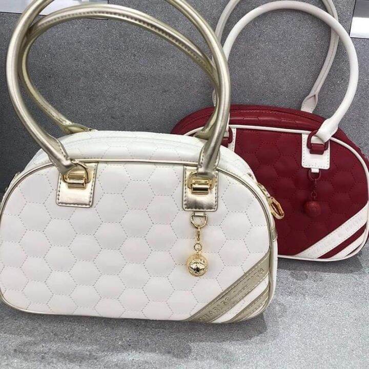 CHARLES & KEITH STRIPED TEXTURED BOWLING BAG Lazada PH