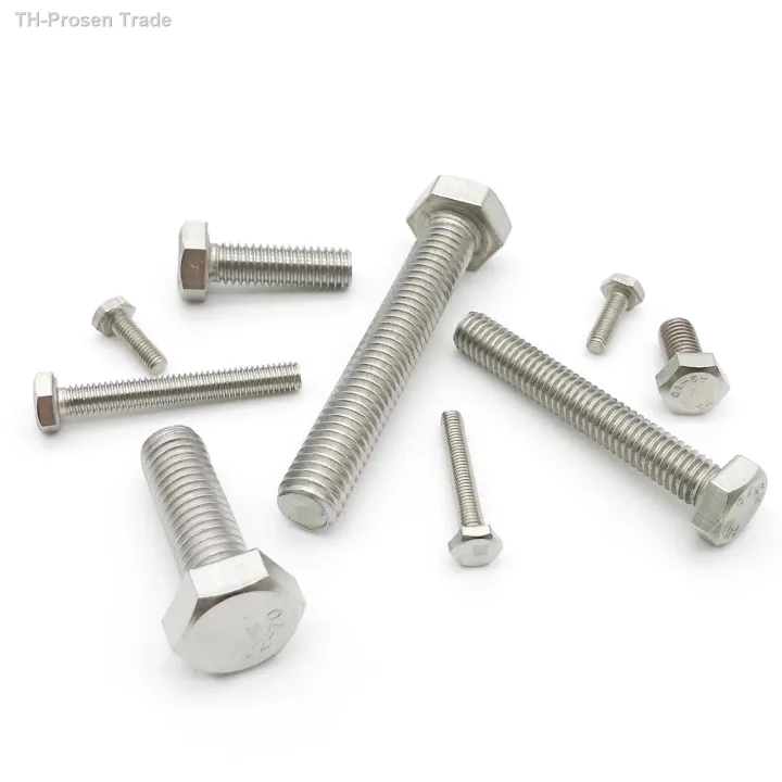 m3-m4-m5-m6-m8-m10-m12-m14-m16-a2-70-304-stainless-steel-metric-thread-din933-outside-hex-head-bolt-external-hexagon-head-screw