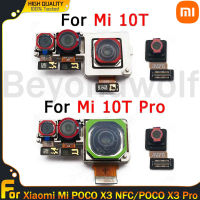 Beyondwolf กล้องหน้าหลังของแท้สำหรับ Xiaomi Mi 10T/10T Pro โมดูลกล้องหันหน้าเข้าหาเซลฟี่ขนาดเล็กด้านหลังชิ้นงอสำหรับเปลี่ยนอะไหล่สำหรับกล้องมองหลังพร้อมเครื่องมือ