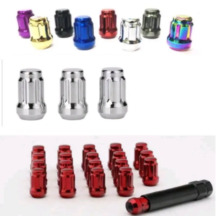 16pcs Anti thief special safety wheel lock nut tayar nut tyre tire lug