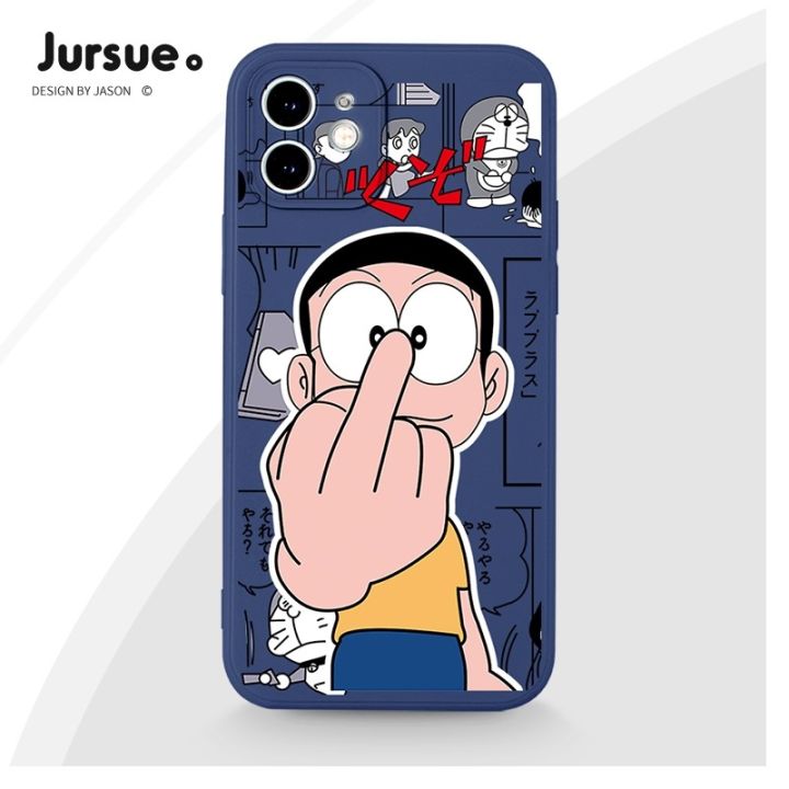 jursue-เคสซิลิโคนนุ่ม-การ์ตูนน่ารักตลก-กันกระแทก-compatible-for-iphone-14-13-12-2020-x-xr-xs-8-7-6-6s-xya1289