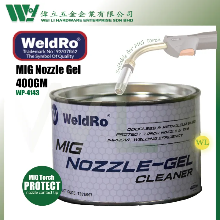 WeldRo MIG / CO2 Nozzle Gel 400gm for MIG Welding Torch / mig gel / co2