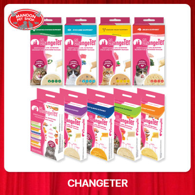 [MANOON] CHANGETER Mousse all flavor ขนมแมวเลียรวมทุกรสชาติ ขนาด 10 กรัม x 4 ซอง