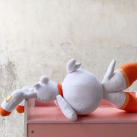 Big Size Sleeping Scorbunny Plush Toys Pokemon Plush Stuffed Doll Cartoon Rabbit Christmas Present for Kids Gift