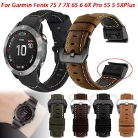 For Garmin Fenix 5X Plus 5 Fenix 6X Pro 6 Fenix 7 7X Quick Release Strap Forerunner 935 945 Genuine Leather Strap Approach S60