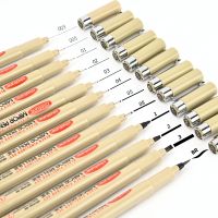 [HOT BYIIIXWKLOLJ 628] ปากกามาร์กเกอร์หมึกไมครอนสำหรับวาดมังงะปากกาเขียนขอบ12ปลาย Pulpen Jarum ปากการ่างเส้นชุดอุปกรณ์ศิลปะเครื่องเขียนสำหรับวาดภาพร่าง