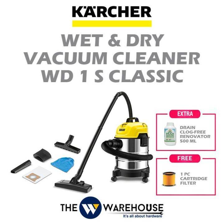 Karcher Wet and Dry Vacuum Cleaner WD 1S Classic Lazada