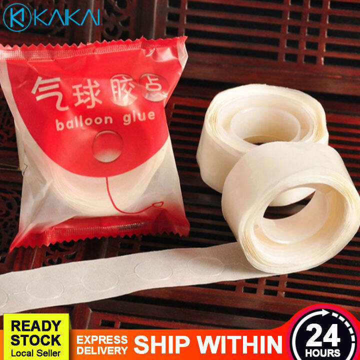 100 PCS Multifunction Fix Gum Double Sided Stick Tape Balloons Glue