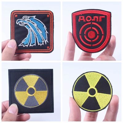Nuclear Power Plant Radiation STALKER Factions Mercenaries Loners Atomic Power Badges Patches Chernobyl Stripes Adhesives Tape