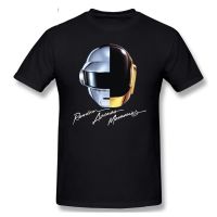 แขนสั้นโอเวอร์ไซส์เสื้อยืดลําลอง แขนสั้น คอกลม พิมพ์ลาย Daft Punk Random Access Memories Electro Music สีขาว สีดํา ขนาดใ  QY24