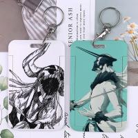 Classic Bleach Anime Keychain Card Holder Ichigo Rukia Renji Keychains Business Holders Bank Bus ID Credit Cards Chains
