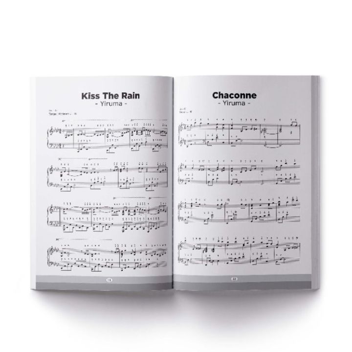 yiruma-piano-หนังสือรุ่นพิเศษสมุดเปียโน-สีขาวกับโน๊ต