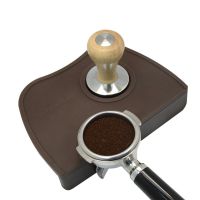 Espresso Coffee Tamper Mat Silicon Rubber Corner Mat Slip Resistant Pad Tool Holder Barista Coffee Tamping Mat