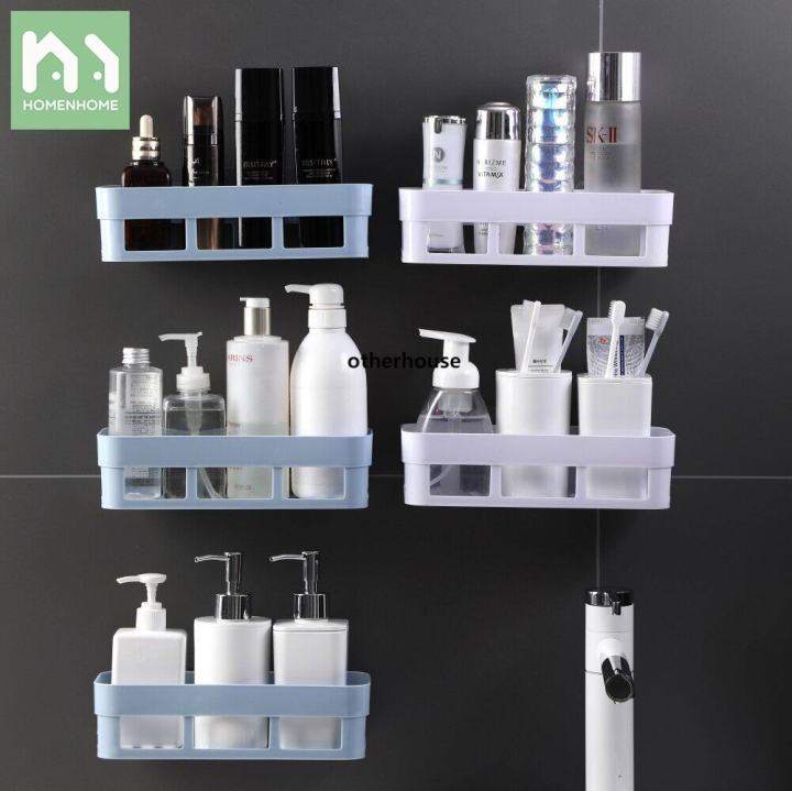 Wall-mounted Bathroom Storage Rack, Punch-free Bathroom Hanging