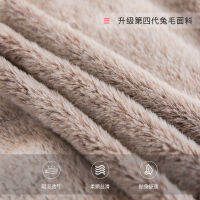 Spot parcel post Cross-Border Hot Selling Rabbit Fur Lazy Sofa Living Room Bedroom Sofa for Multi-User Simple Double Three-Person Sofa Bed Wholesale