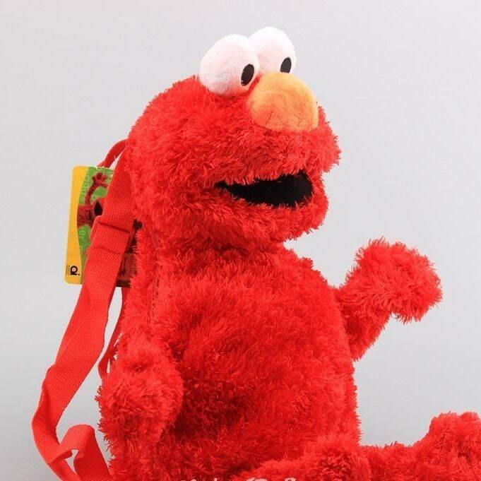 45เซนติเมตรเซซามีสตรีตุ๊กตากระเป๋าเป้สะพายหลัง-elmo-คุกกี้มอนสเตอร์นกใหญ่ยัดไส้สัตว์กระเป๋าสะพายสำหรับเด็กของขวัญ