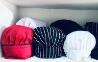 หมวกเชฟ หมวกกุ๊ก หมวกบาริสต้า 4 สี 13 แบบ เกรดโรงแรม ✨ Chefs Hat Various Patterns &amp; Colors Hotel Quality