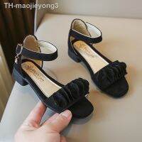 【hot】✿✙  Sandals Pleated Mary for Wedding Shows 2023 New Children Korean Kids Fashion Shoes