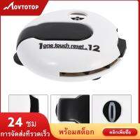 MOVTOTOP Mini Golf Score Counter พร้อมหมวกหมวกพกพาอุปกรณ์การให้คะแนนกีฬาแบบพกพา (สีขาว)