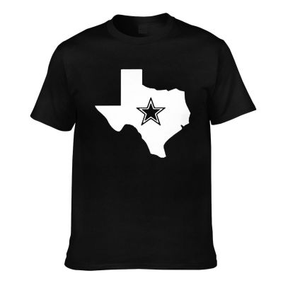 Dallas Texas Navy Graphic Star Cow Classic State Logo Mens Short Sleeve T-Shirt