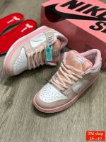 Sneaker.chic TH รองเท้าดั้งโล *White pink* SZ.36-40 (ครบเซตพร้อมกล่อง) รองเท้าเก็ตบอร์ด รองเท้าผู้หญิง รองเท้าเพื่อสุขภาพ รองเท้ากีฬา ( พร้อมส่ง )