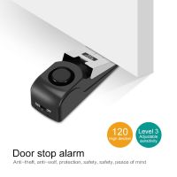 Door Stop Alarm Home Travel Wireless Security System Burglar Alarm Alert Wireless Vibration 120DB Sound Alarm Dooropen Alarm Household Security System